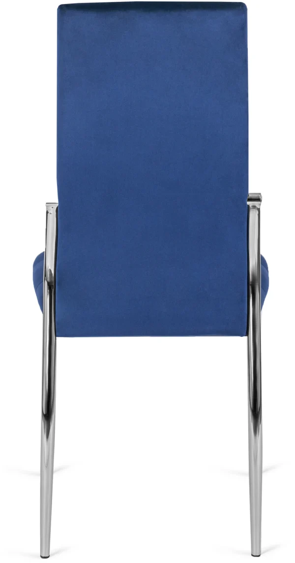 Scaun MOLLY din velur albastru marin