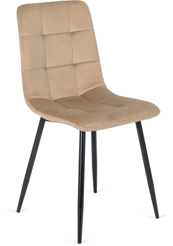 Scaun din velur bej PERU