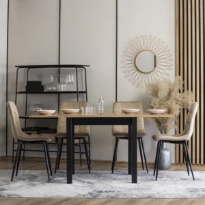 Scaun din velur bej PERU