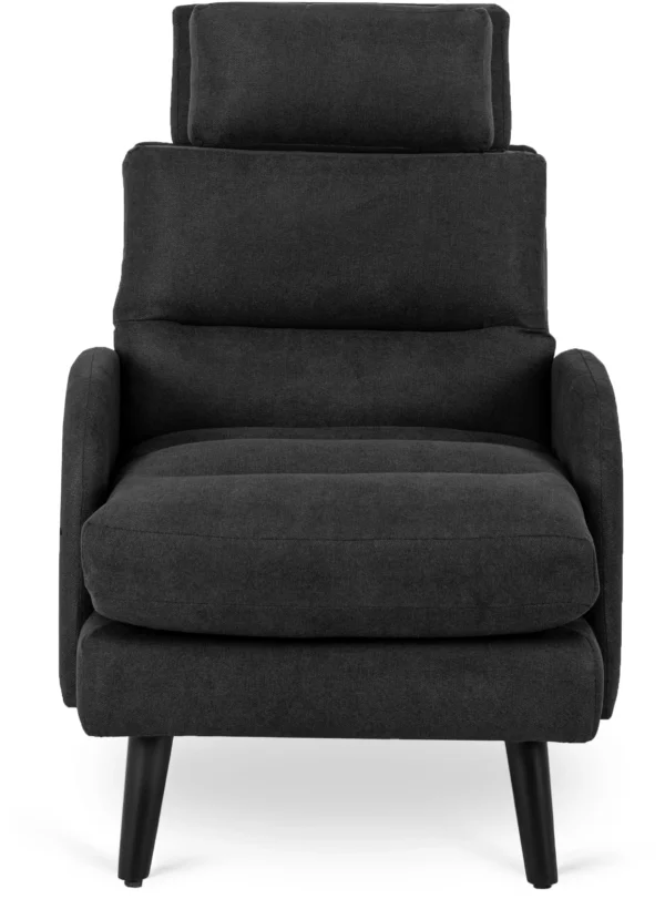 product-1861-2 Scaun de relaxare HENRY cu suport pentru picioare, negru