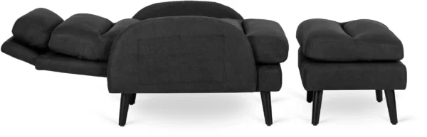 product-1861-5 Scaun de relaxare HENRY cu suport pentru picioare, negru