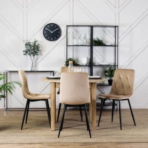 Scaun ROBIN din velur bej