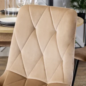 Scaun ROBIN din velur bej