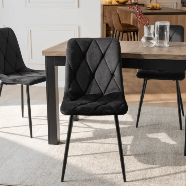 product-1895-1 Scaun ROBIN Velur negru