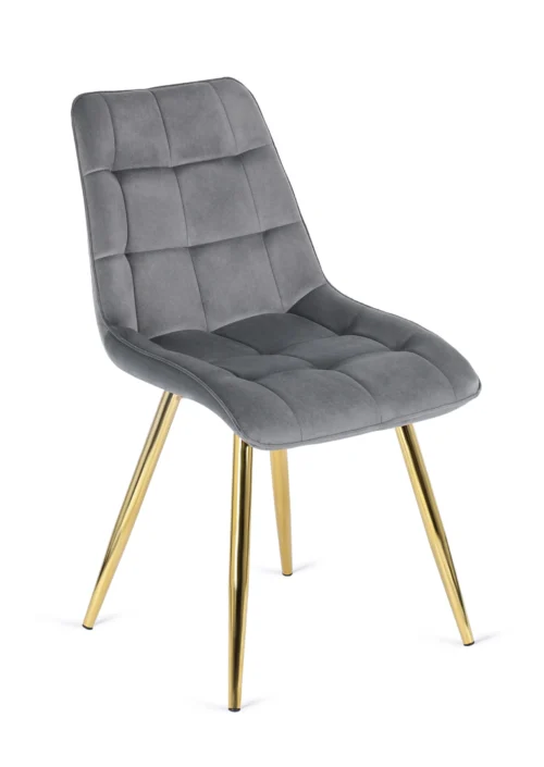 Scaun CARO din velur gri