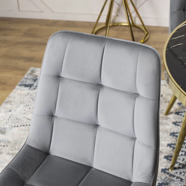 Scaun CARO din velur gri