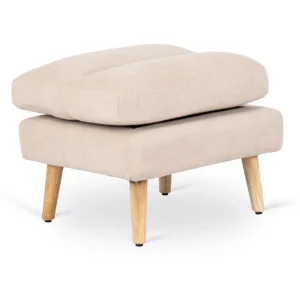 Scaun de relaxare HENRY cu suport pentru picioare, bej