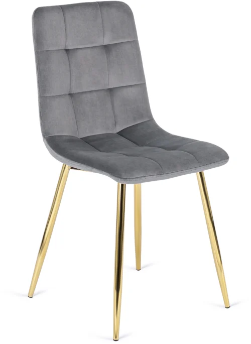 Scaun YORK din velur gri