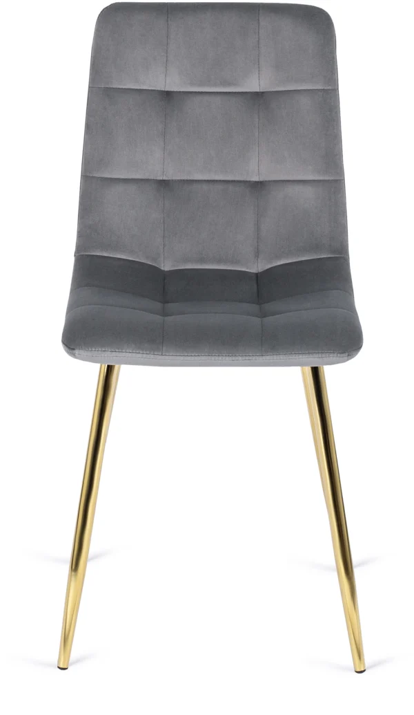 Scaun YORK din velur gri