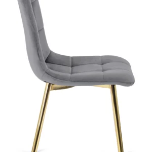 Scaun YORK din velur gri