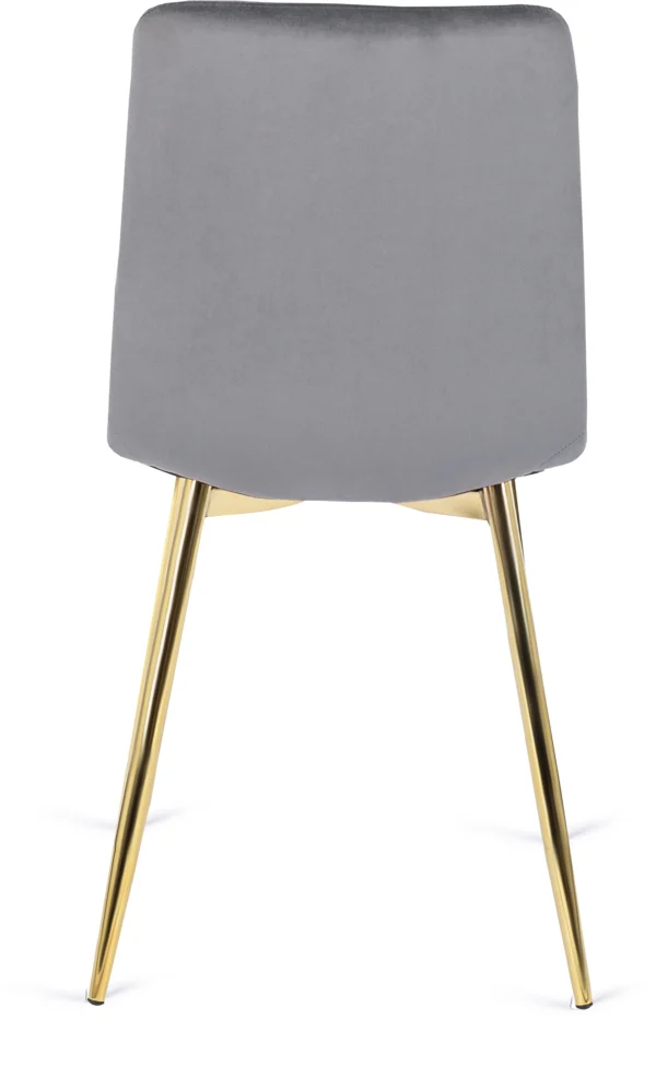 Scaun YORK din velur gri