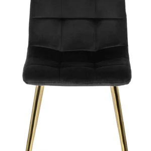 Scaun YORK din velur negru