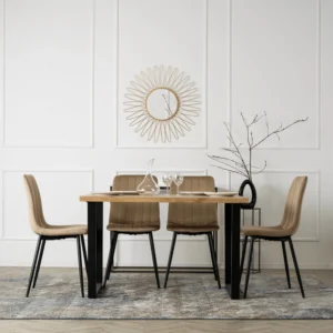 Scaun IBIS din velur bej