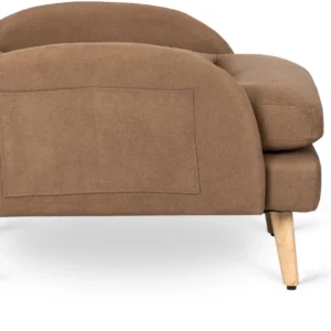 Fotoliu reclinabil HENRY cu suport pentru picioare, maro