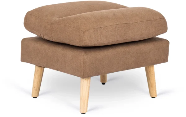 Fotoliu reclinabil HENRY cu suport pentru picioare, maro