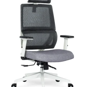 Scaun pivotant ergonomic NICKI, gri