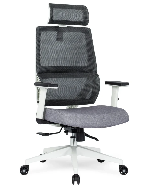 Scaun pivotant ergonomic NICKI, gri