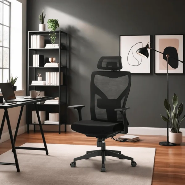 product-1992-0-1 Scaun pivotant ergonomic SPIRAL, negru