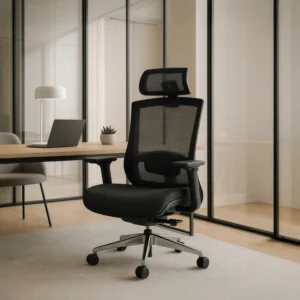 product-2003-0-1 DYLAN Fotoliu pivotant ergonomic negru — MOBILA