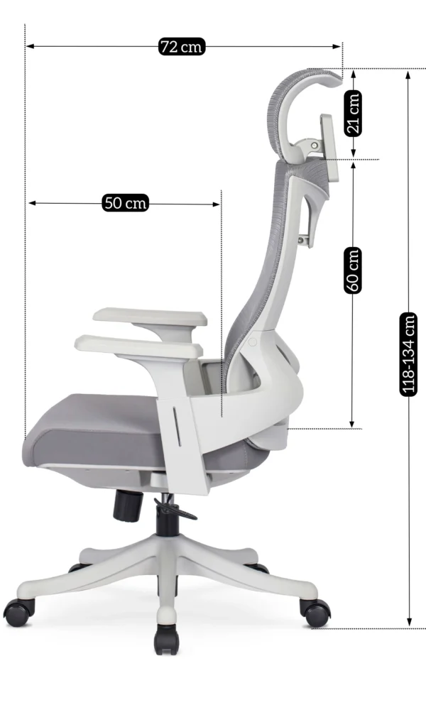 product-2013-10 CARET 2 Scaun pivotant ergonomic Gri — MOBILA