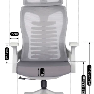 product-2013-9 CARET 2 Scaun pivotant ergonomic Gri — MOBILA