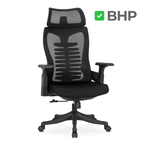 Scaun ergonomic pivotant CARET, negru