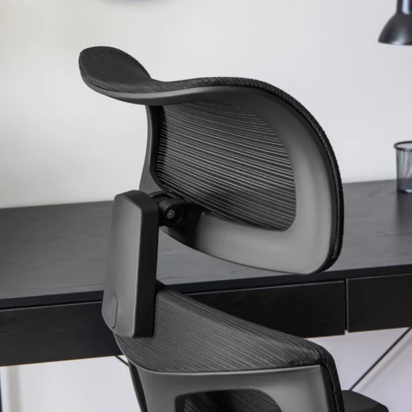 Scaun ergonomic pivotant CARET, negru