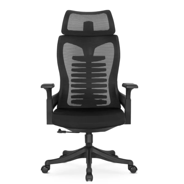 Scaun ergonomic pivotant CARET, negru