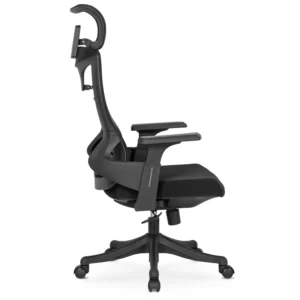 Scaun ergonomic pivotant CARET, negru