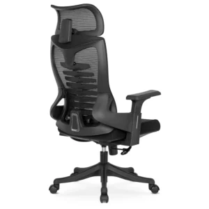 Scaun ergonomic pivotant CARET, negru