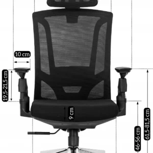 product-2054-8 Scaun pivotant ergonomic WILLY, negru