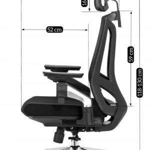 product-2054-9 Scaun pivotant ergonomic WILLY, negru