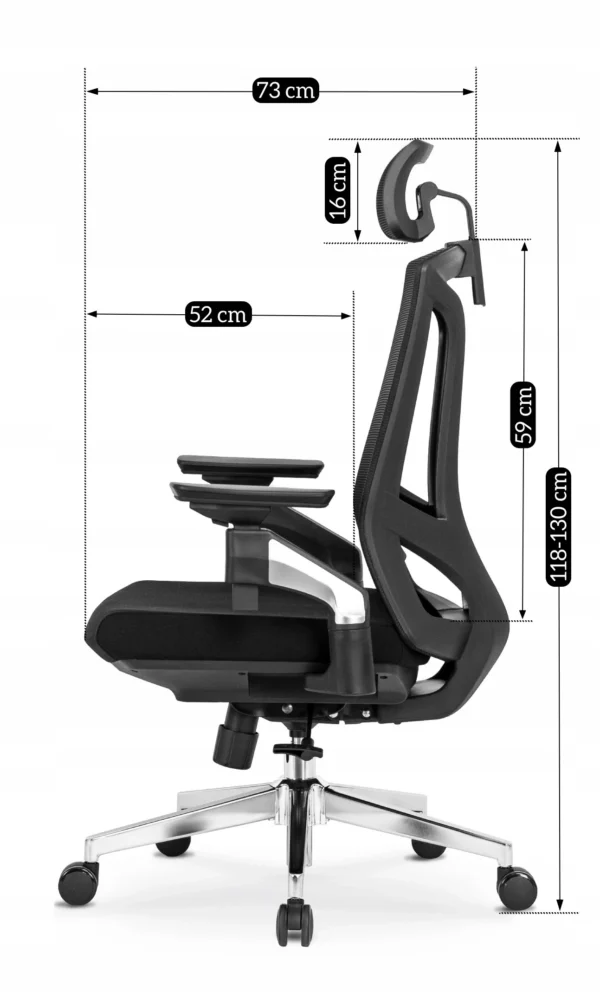 product-2054-9 Scaun pivotant ergonomic WILLY, negru