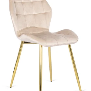 Scaun LUCKY din velur albastru marin