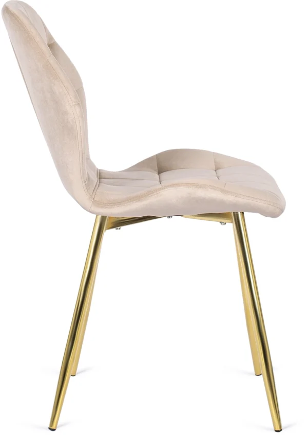 product-2076-7 Scaun LUCKY Crem Catifea — MOBILA