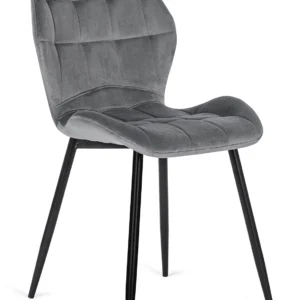 Scaun LUCKY din velur albastru marin