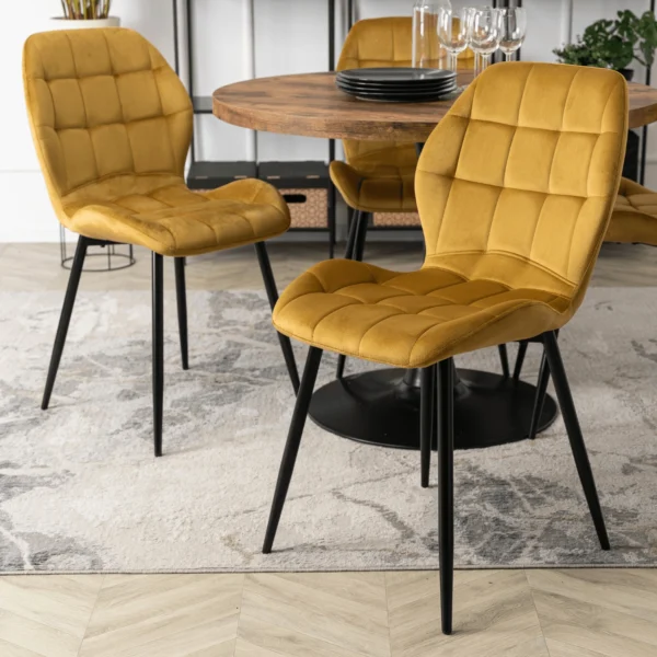 product-2100-0-1 Scaun LUCKY din velur muștar