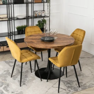 product-2100-1 Scaun LUCKY din velur muștar