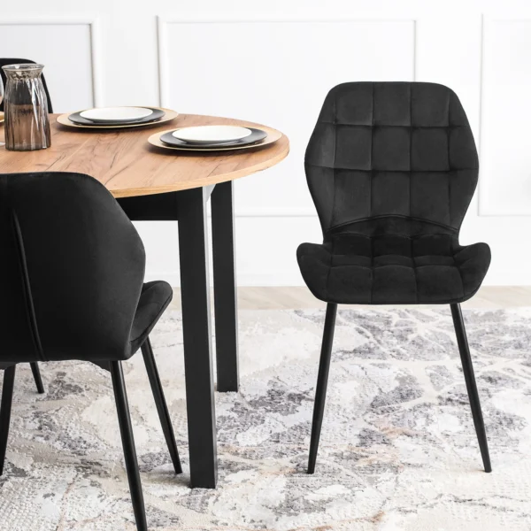 product-2109-2 Scaun LUCKY din velur negru