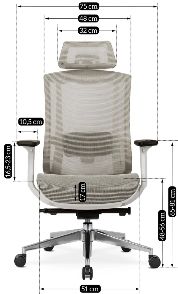 product-2122-16 Fotoliu pivotant ergonomic SKY Bej — MOBILA