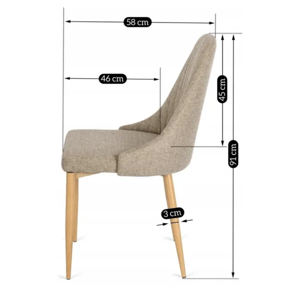 product-2142-10 Scaun TORINO Bej