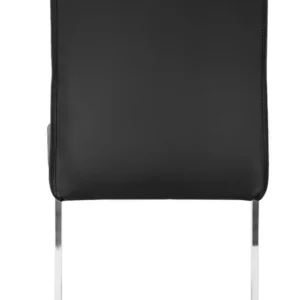 Scaun LOCA din piele ecologică neagră