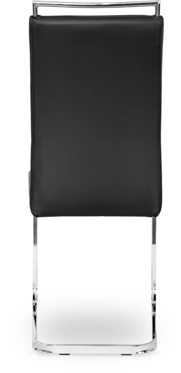 Scaun LOCA din piele ecologică neagră