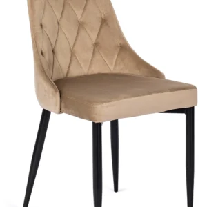 Scaun din velur bej CORK