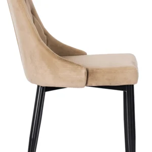 Scaun din velur bej CORK