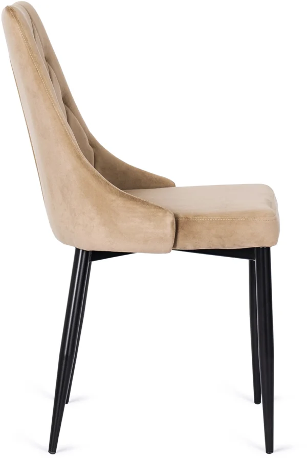 Scaun din velur bej CORK