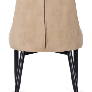 Scaun din velur bej CORK