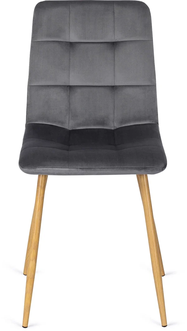 Scaun FREDY din catifea gri — MOBILA