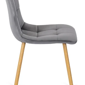Scaun FREDY din catifea gri — MOBILA