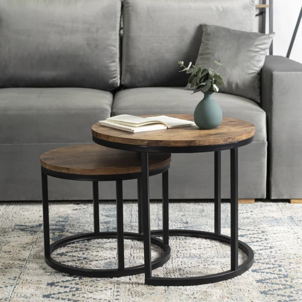 Set masă din stejar rustic FIGO